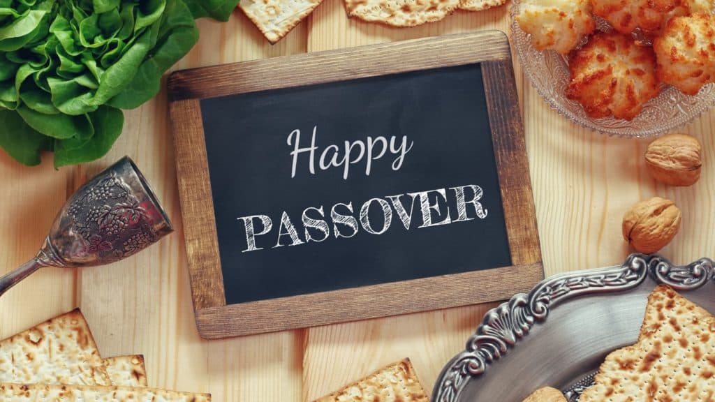 Happy Passover chalkboard